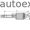 Indítómotor forgórész 130554